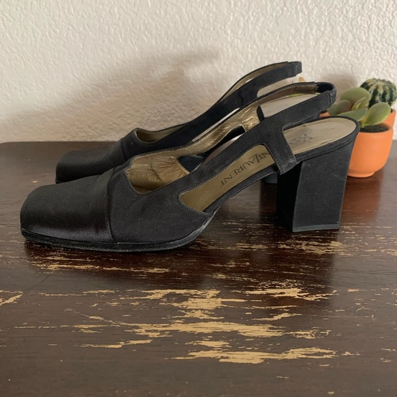 Yves Saint Laurent | Vintage satin square toe 7.5 - Picture 4 of 8